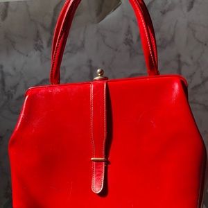 Vintage Cherry Red Handbag